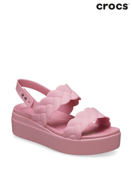 Crocs Brooklyn Woven Low Wedges (F55694) | 447 LEI