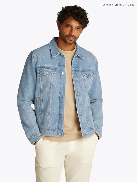 Tommy Hilfiger Blue Regular Fit Trucker Jacket (F55739) | R$ 1,185