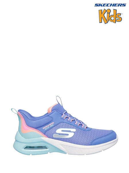 Skechers Blue Blue Microspec Max Colour Trifecta Slip In Trainers (F55763) | AED285