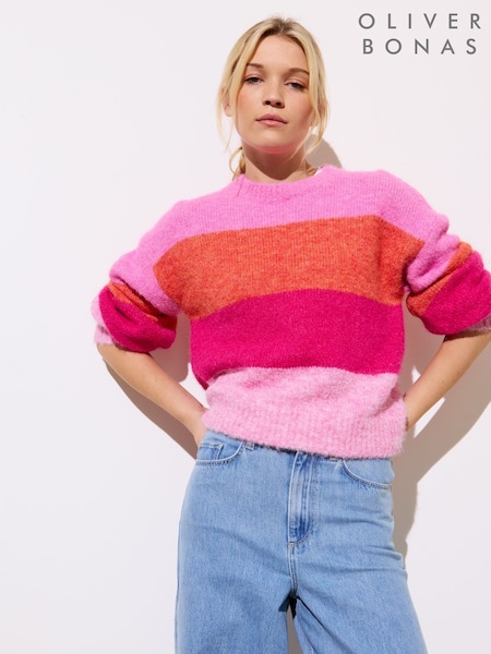 Oliver Bonas Striped Knitted Jumper (F55850) | €95