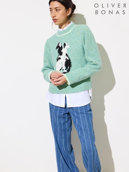 Oliver Bonas Marl Dog Knitted Jumper (F55854) | €95