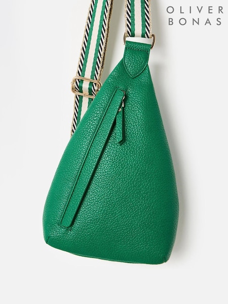 Oliver Bonas Green Brooke Crossbody Belt Bag (F55915) | ₪211