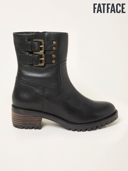FatFace Libby Black Biker Boot (F55970) | €125