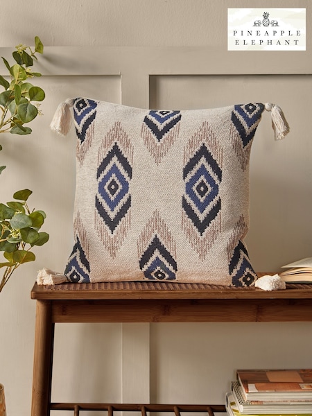 Pineapple Elephant Emir Ikat Cushion (F56025) | ‏99 د.إ.‏