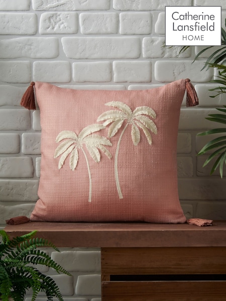 Catherine Lansfield Clay Paradiso Tufted Palm Cushion (F56029) | €26