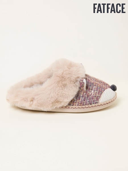 FatFace Pink/Cream Fifi Fox Slipper (F56106) | R$ 315