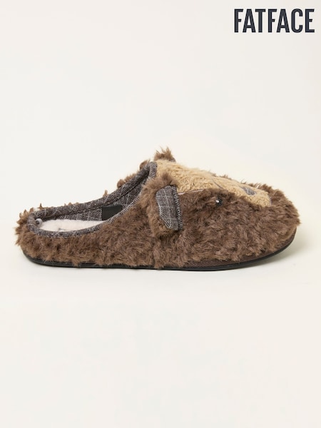 FatFace Brown Grizzles Bear Slipper (F56109) | €45