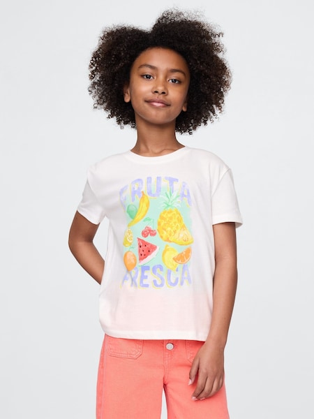 Blanco con frutas - Gap Short Sleeve Crew Neck Graphic T-Shirt (4-13yrs) (F56150) | 14 €