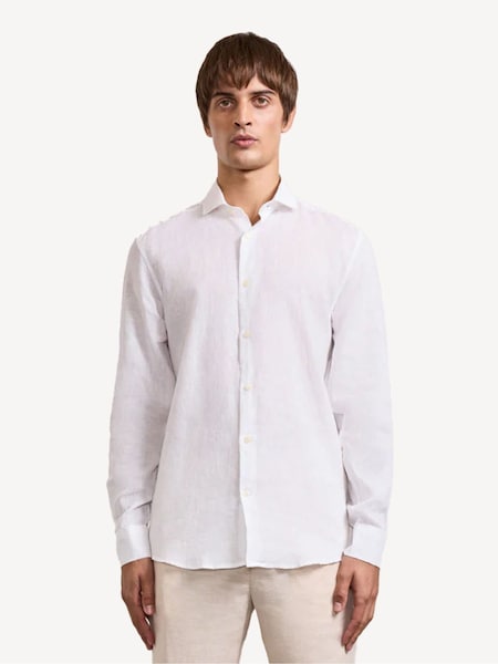 Frescobol Carioca White Antonio Long Sleeve Shirt (F56371) | AED1,136