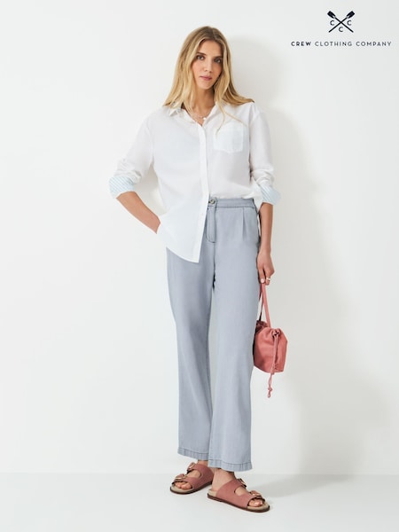 Crew Clothing Company Blue Demi Straight 100% Cotton Jeans (F56382) | €78