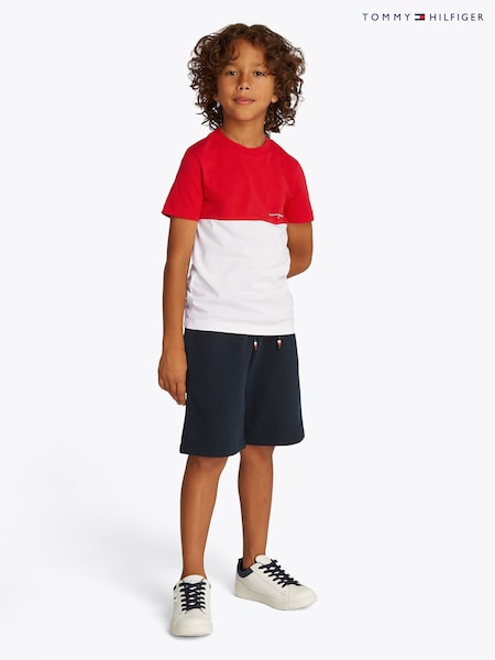 Tommy Hilfiger Red Mini Colourblock Top And Short Set (F56535) | 3,304 UAH - 3,905 UAH