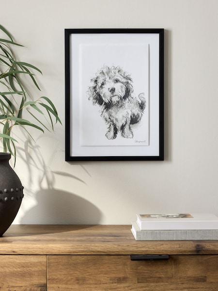 Black/White Sketched Cockapoo Wall Art (F56539) | €22