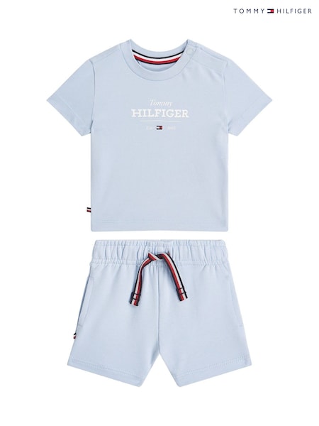 Tommy Hilfiger Blue Monotype T-Shirt and Short Set (F56547) | 2,704 UAH