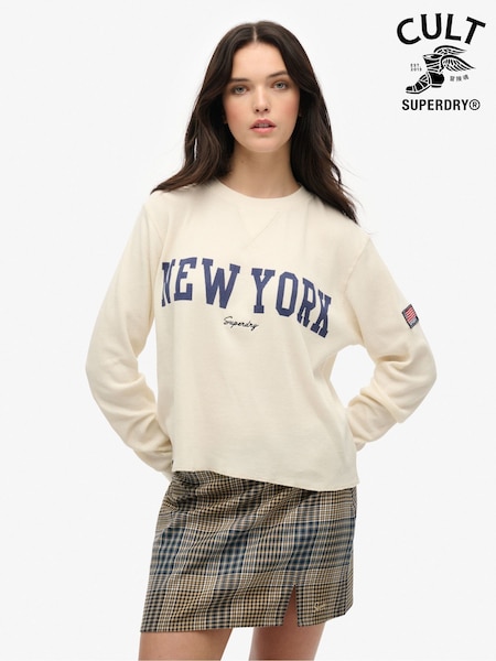 Superdry Athletic Essential Graphic Print Long Sleeve 100% Cotton Top (F56593) | 39 €