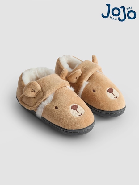 JoJo Maman Bébé Brown Bear Slipper Shoes (F56617) | 87 QAR