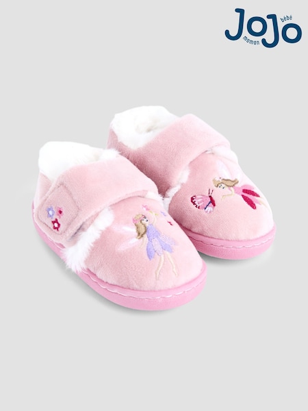 JoJo Maman Bébé Pink Fairy Unicorn Slipper Shoes (F56621) | AED102