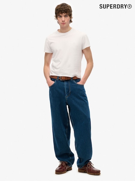 Superdry Blue Navy Cult Mid Rise Baggy Jeans (F56689) | 3,004 UAH