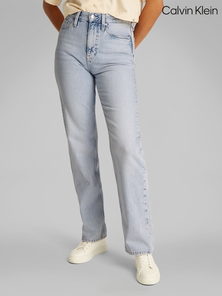 Calvin Klein Dark Blue High Rise Straight Jeans (F56804) | €146