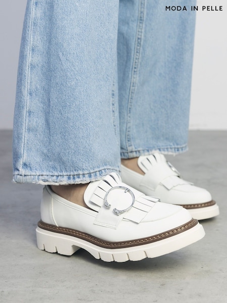 Moda in Pelle Dallia Snaffle Trim Chunky Loafers (F56807) | €131