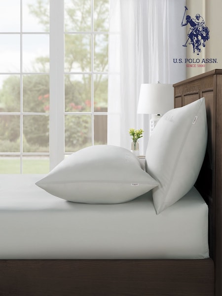 U.S. Polo Assn. Vapor Blue Pure Cotton Sheet & Pillowcase Set (F56861) | €46 - €86