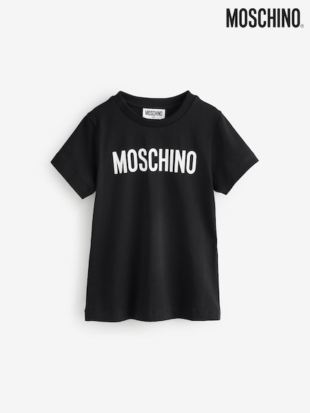 Moschino Black Short Sleeve Logo T-Shirt (F56906) | €74 - €90