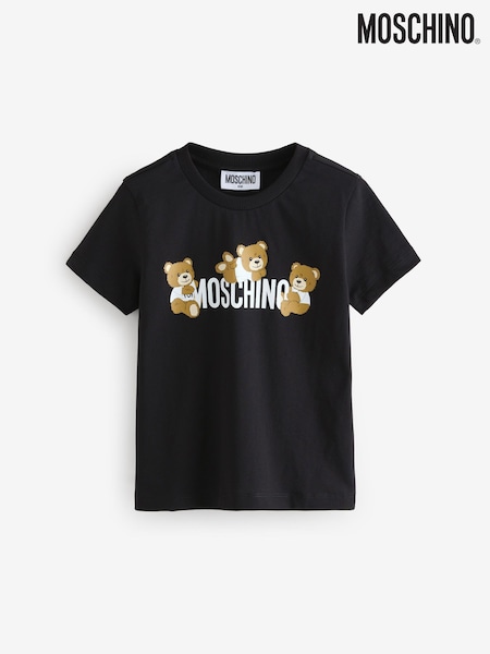 Moschino Black Short Sleeve Logo T-Shirt (F56909) | €74 - €90