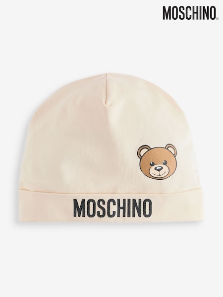 Moschino Natural Baby Logo Hat (F56914) | R$ 525