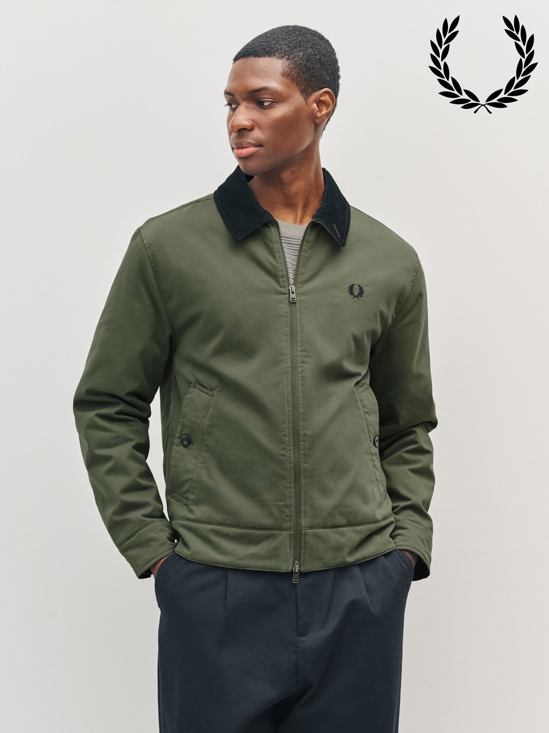 Men's Fred Perry Zip Through Short Coatsandjackets | Next Gibraltar