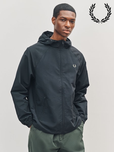 Fred Perry Black Hooded Shell Jacket (F56973) | €220