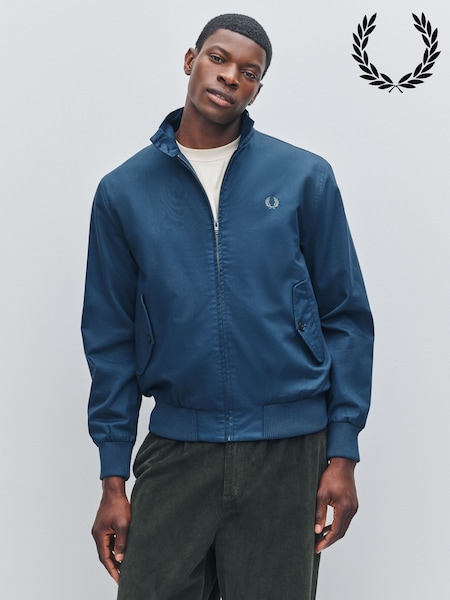 Fred Perry Blue Classic Harrington Jacket (F57026) | 1,266 QAR