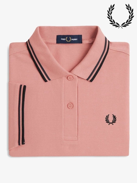 Fred Perry Pink Twin Tipped Polo Shirt (F57084) | 533 QAR