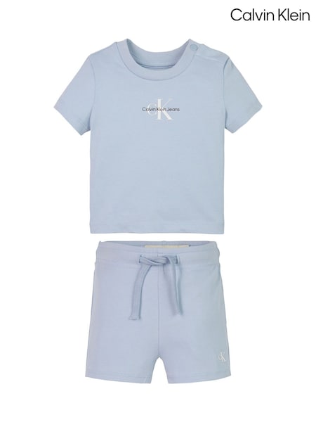Calvin Klein Monogram Logo T-shirt & Shorts Set (F57146) | ‏277‏₪