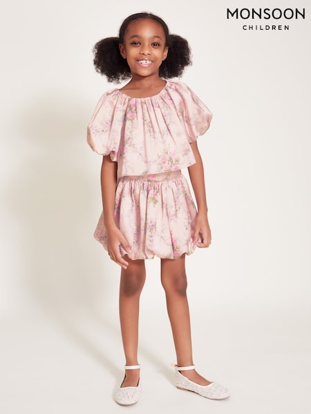 Monsoon Esme Rose Satin Puff Skirt (F57158) | ‏151‏₪ - ‏171‏ ₪