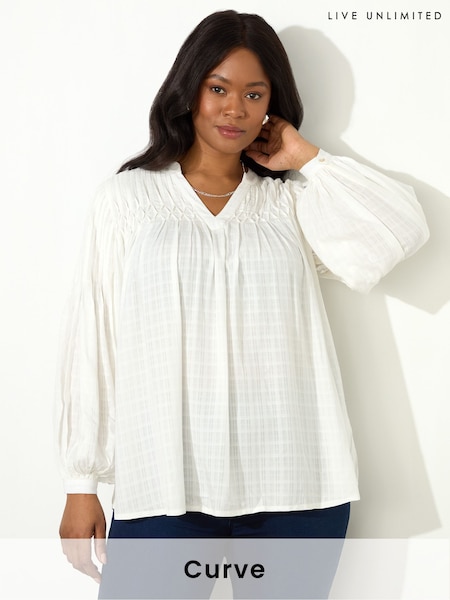 Live Unlimited Curve Pintuck Blouse (F57236) | 106 €