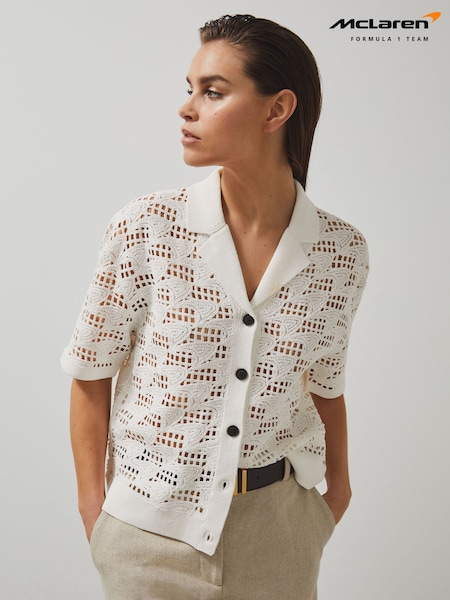 Valkoinen - Reiss Fleur Neulepusero (F57255) | €265