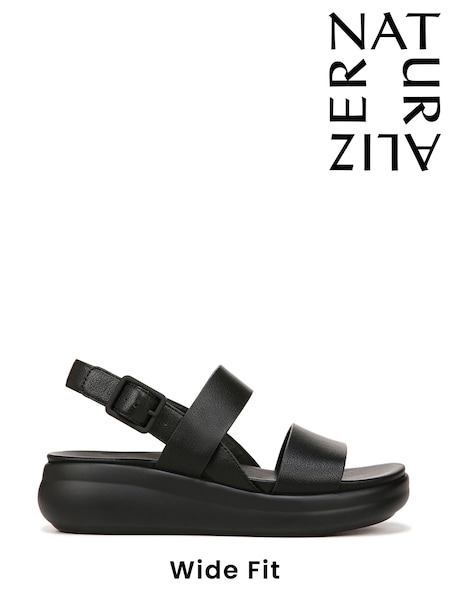 Чорний - Naturalizer Coast широкий крій Slingback чорний сандалі (F57300) | 6 008 грн