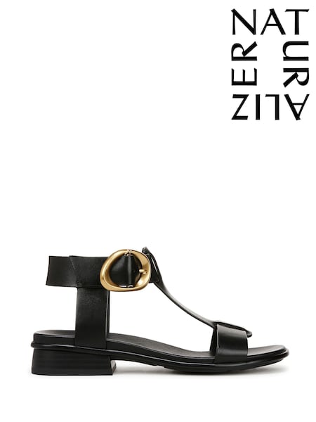 Чорний - Naturalizer Brandy широкий крій Strappy сандалі (F57303) | 6 609 грн