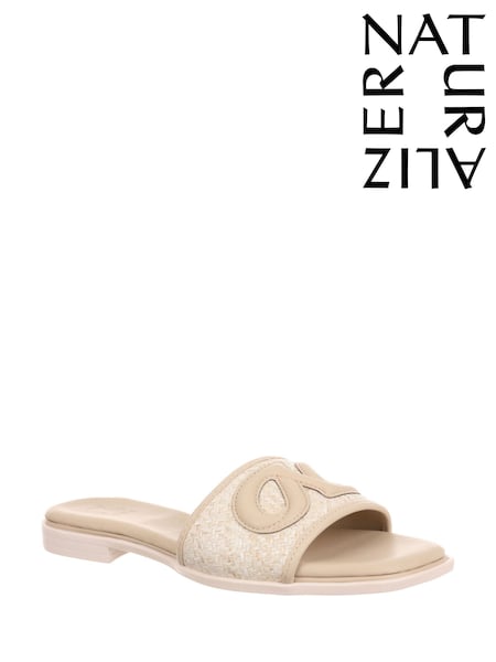 Naturalizer Genevieve2 Wide Fit Brown Slider Sandals (F57305) | €141