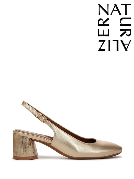 Naturalizer Lane Wide Fit White Slingback Shoes (F57306) | €191