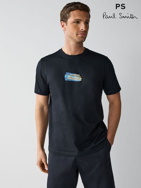 PS Paul Smith Blue Regular Fit Logo T-Shirt (F57325) | €93