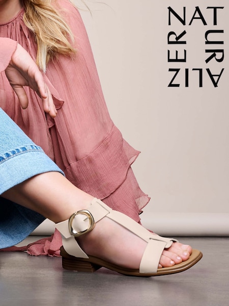 Білий - Naturalizer Brandy широкий крій Strappy сандалі (F57328) | 6 609 грн
