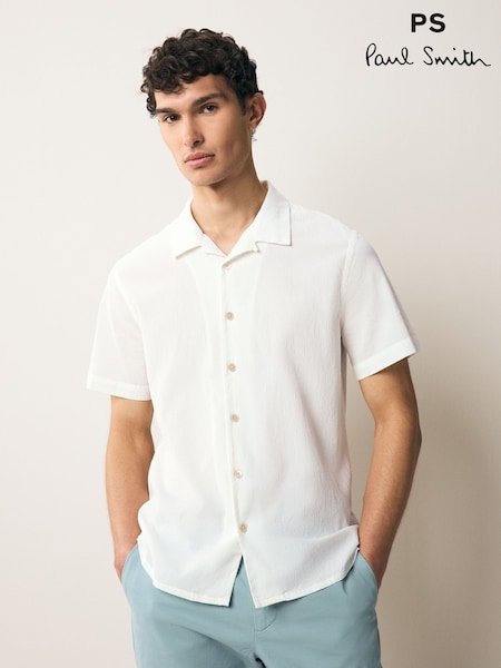 PS Paul Smith Regular Fit Short Sleeve White Shirt (F57359) | € 115