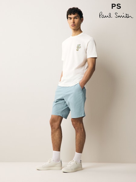 PS Paul Smith Regular Fit Blue Logo Shorts (F57362) | €165