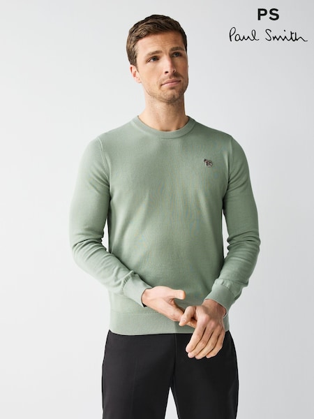 PS Paul Smith Crew Neck Logo Knitted Jumper (F57376) | €193