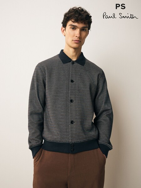 PS Paul Smith Blue Jersey Jacket (F57386) | €205
