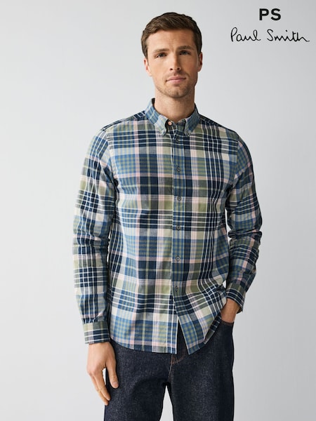 PS Paul Smith Blue Long Sleeve Shirt (F57396) | €208