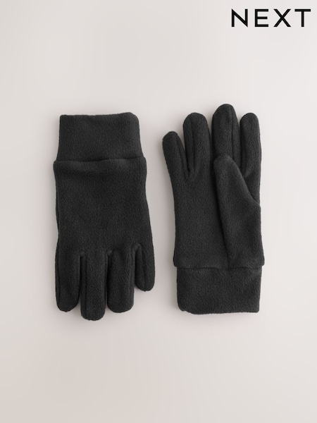Black Fleece Gloves (3-16yrs) (F57419) | AED41 - AED46