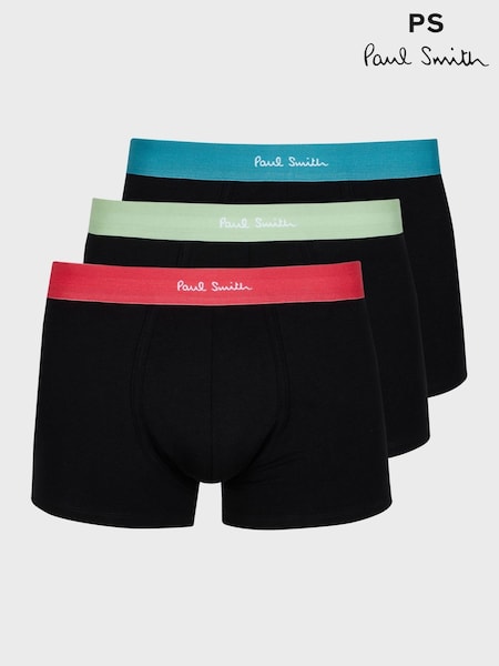 PS Paul Smith Contrast Band Black Boxers 3 Pack (F57468) | ₪211
