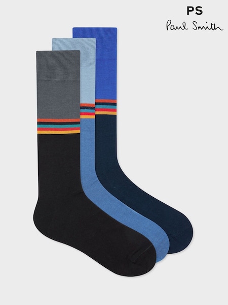 PS Paul Smith Printed Black Socks 3 Pack (F57469) | €77
