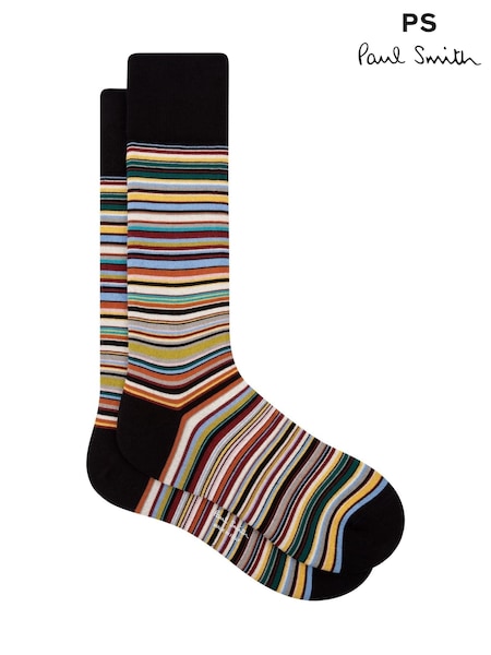 PS Paul Smith Stripe Black Socks (F57476) | €34